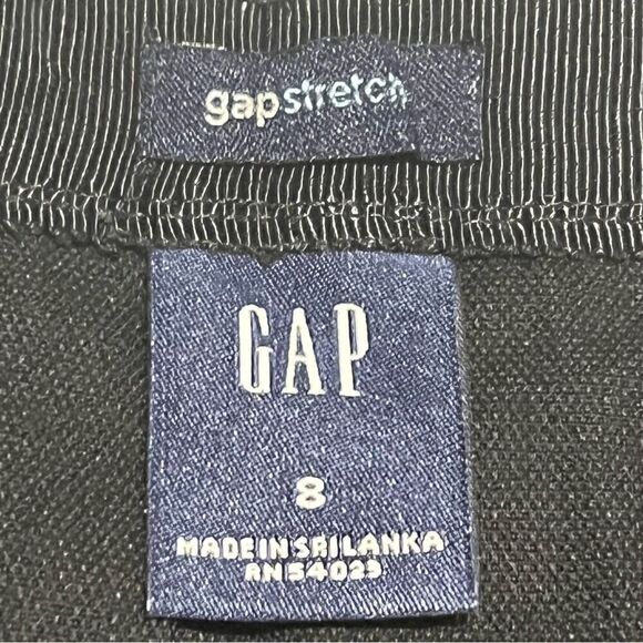 Gap Women's Black Skirt Midi Size 8 Stretch Pleated - Picture 3 of 9